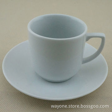 90cc Coffee Cup and Saucer, Client's Logo Can be Printed On, Well for Coffee Promotion, Good Price